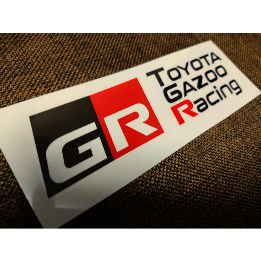新製品】GR（TOYOTA GAZOO Rasing） ステッカーB 1枚 : インテリア
