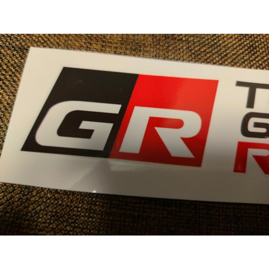 新製品】GR（TOYOTA GAZOO Rasing） ステッカーB 1枚 : インテリア