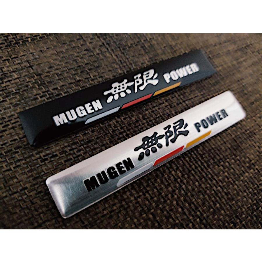 2個セット！【新製品】MUGEN（無限） アルミ エンブレム ステッカーJ