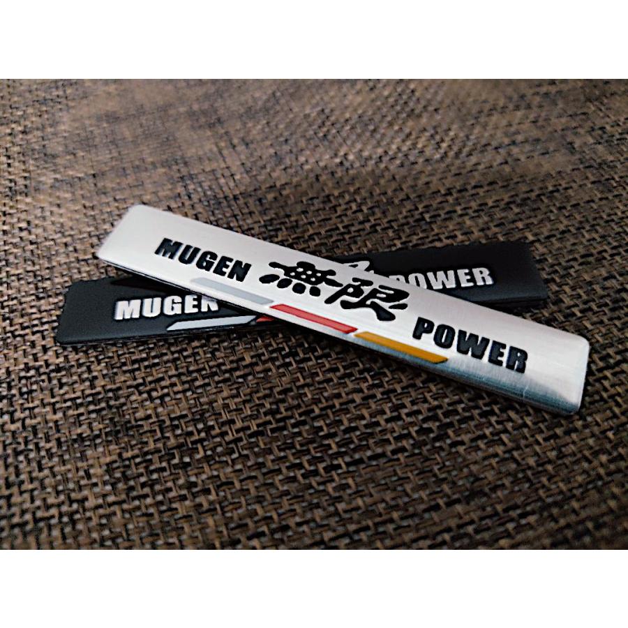2個セット！【新製品】MUGEN（無限） アルミ エンブレム ステッカーJ 