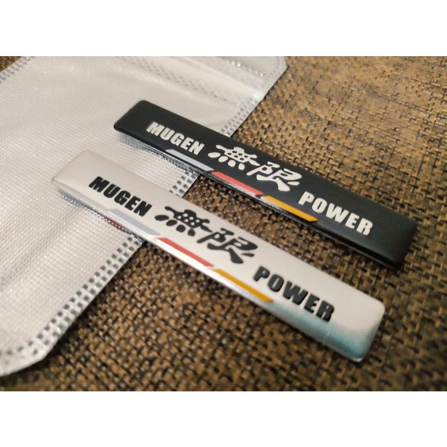 2個セット！【新製品】MUGEN（無限） アルミ エンブレム ステッカーJ
