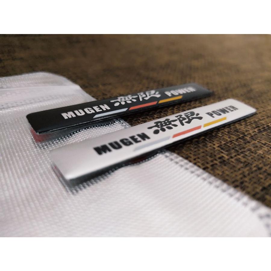 2個セット！【新製品】MUGEN（無限） アルミ エンブレム ステッカーJ