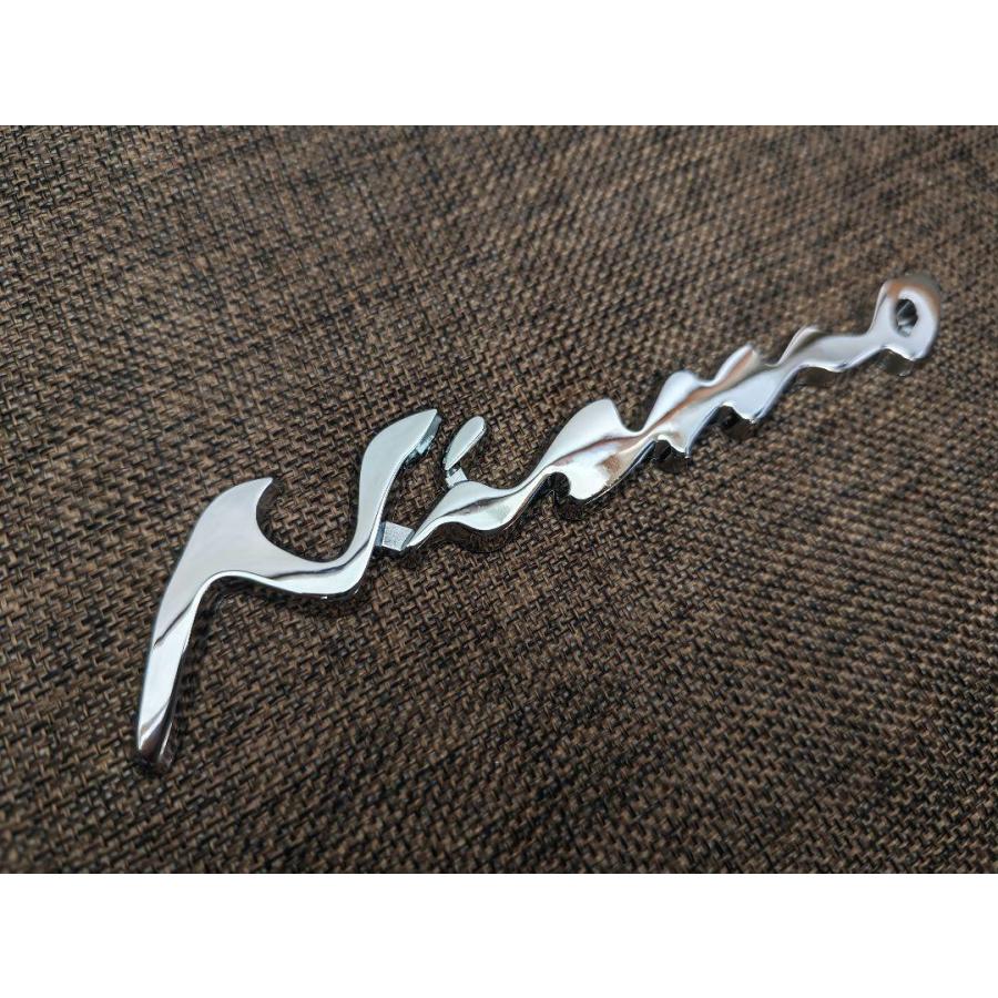 nismo（ニスモ）筆記体タイプ【 メッキ】 大型エンブレム C 日産自動車 