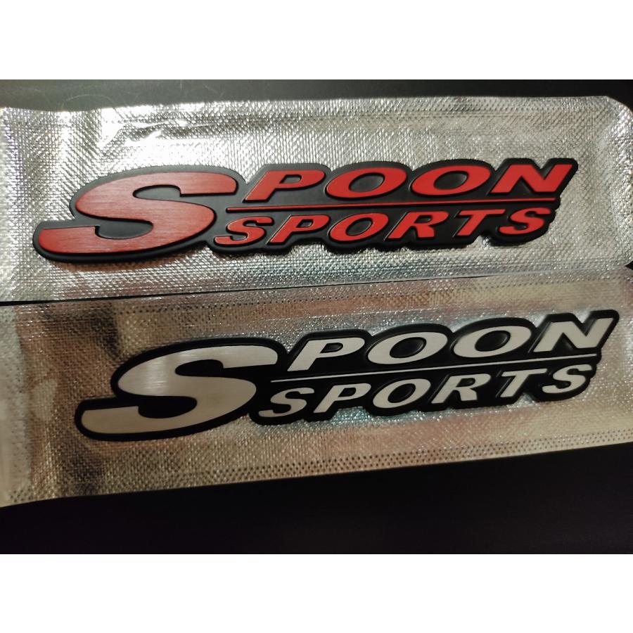 SPOON（スプーン） 【HONDA】SPOON SPORTS メタル エンブレムB（レッド＆シルバー） : インテリア・雑貨 SHOP越後屋 ...