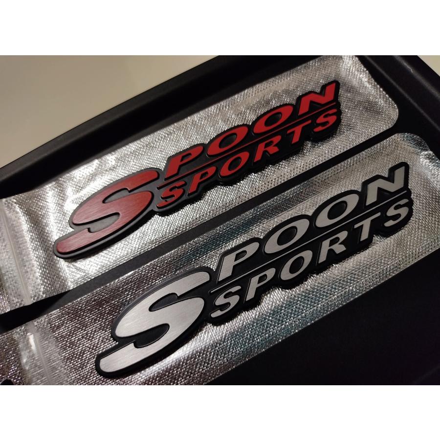 【HONDA】SPOON SPORTS　メタル エンブレムB（レッド＆シルバー）｜i-echigoya｜05