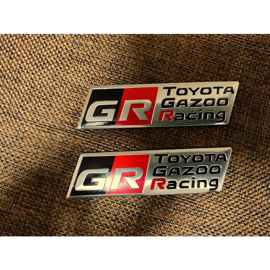 2個セット！【新製品】GR SPORTS アルミ製 エンブレムステッカー0 