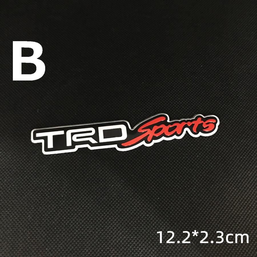 TRD SPORTS アルミ エンブレム ステッカー B : インテリア・雑貨 SHOP