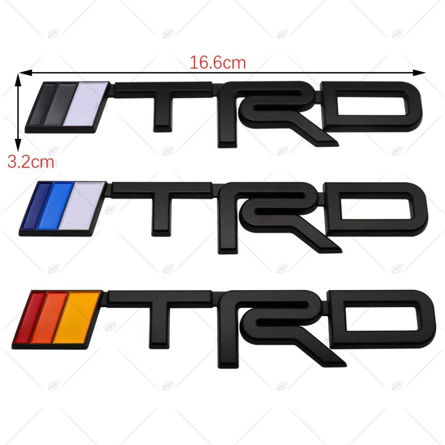 高品質【166mm】大きめなトヨタ TRD SPORTS エンブレム L 3種類 