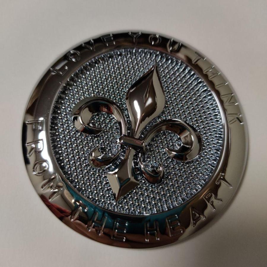 ユリの花（アイリス）の自動車用エンブレム フランス ヨーロッパ紋章