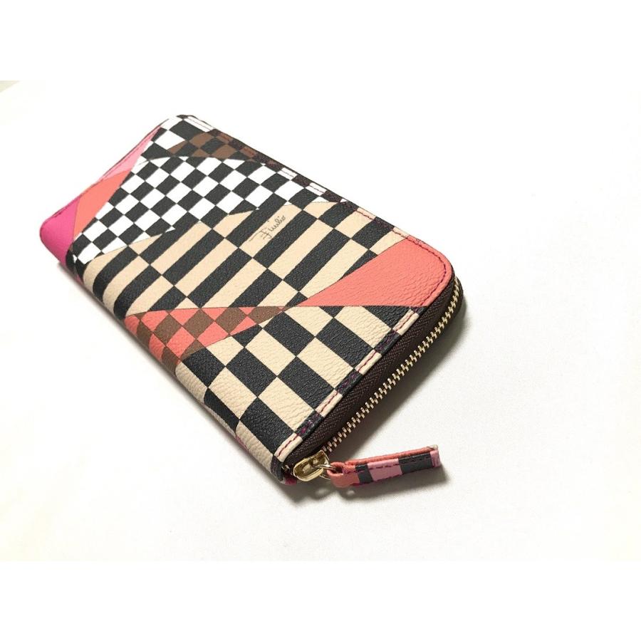 内祝い エミリオプッチemilio Pucciラウンド長財布 新品 ピンク オレンジ系 人気ブランド Www Ladislexia Net