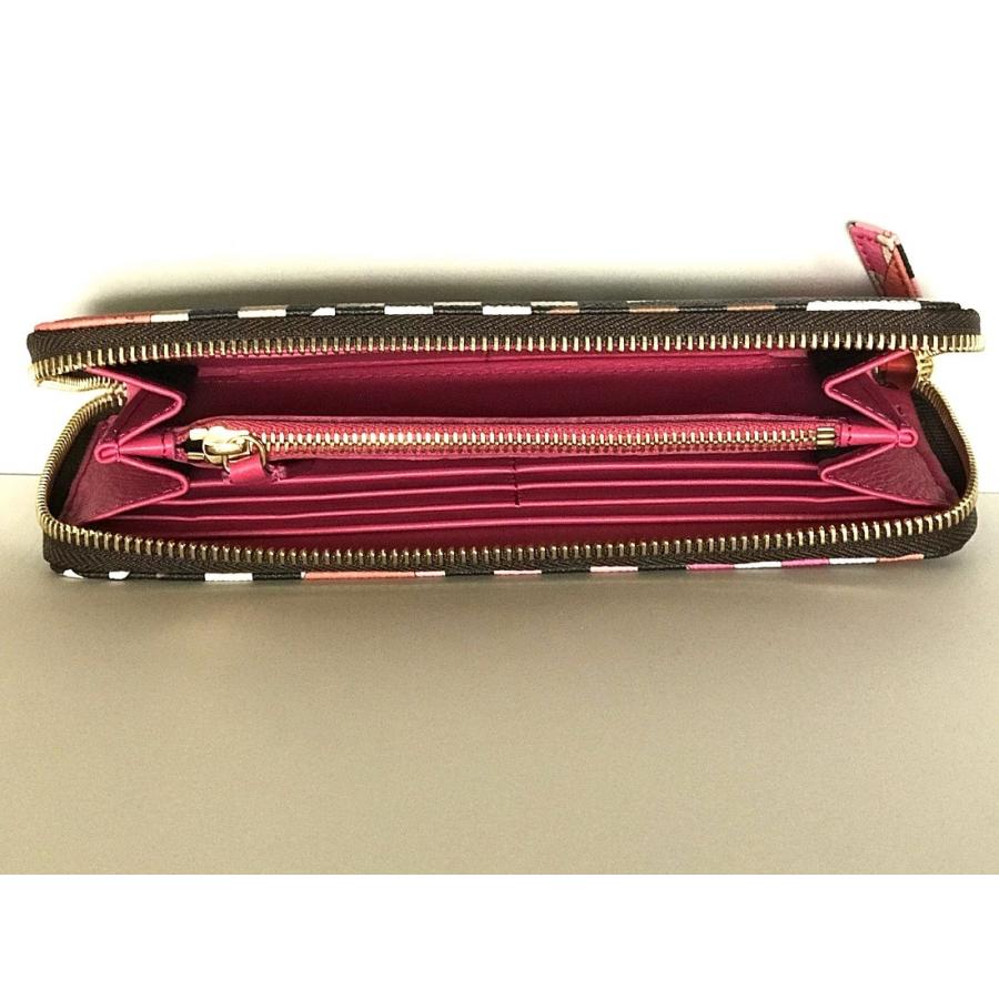 内祝い エミリオプッチemilio Pucciラウンド長財布 新品 ピンク オレンジ系 人気ブランド Www Ladislexia Net