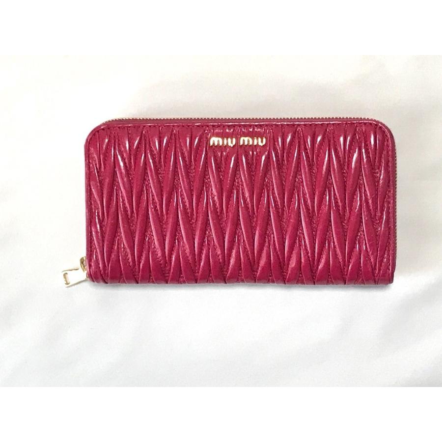 ミュウミュウ Miumiu 長財布 ピンク ラウンド レディース 新品 5ml506 Am イタリアン雑貨えのきや 通販 Yahoo ショッピング