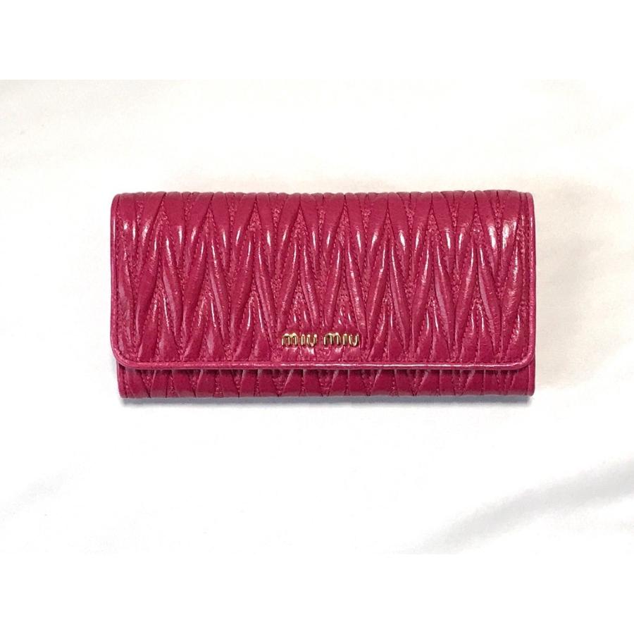 ミュウミュウ Miumiu 長財布 ピンク パスケース付き レディース 新品 Fuxia Am イタリアン雑貨えのきや 通販 Yahoo ショッピング