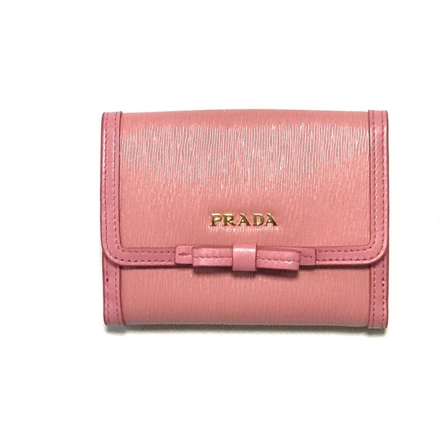 プラダ PRADA 2つ折財布 ピンク レディース リボン :AP180018:イタリアン雑貨えのきや - 通販 - Yahoo!ショッピング