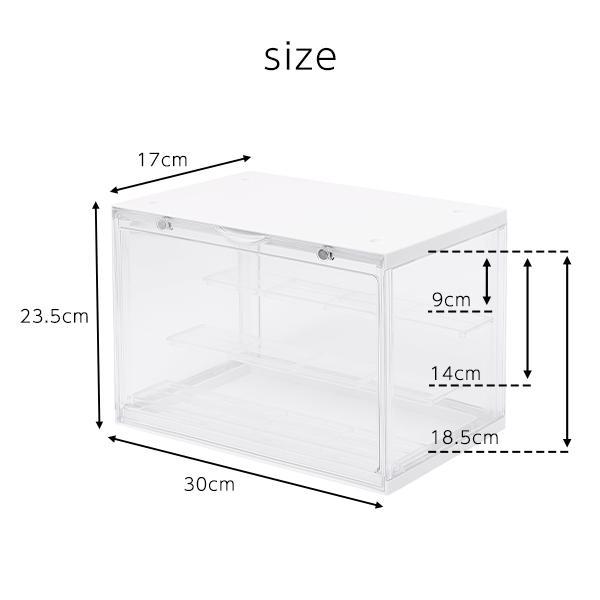 アクリル製 3段コレクションケース　透明 2個セット フィギュアケース 3段 コレクション ケース ボックス 棚