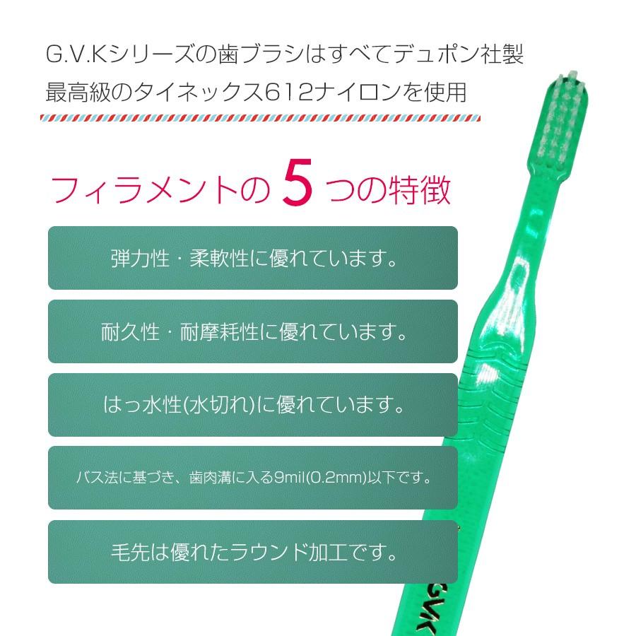 歯ブラシ G.V.K GVK 3.07 TWIN 12本 メール便送料無料|i-ha|02