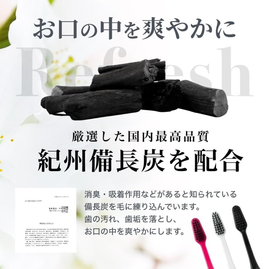 歯ブラシ gugu ググ 五角形ハンドル歯ブラシ ペンタゴンコンパクト備長