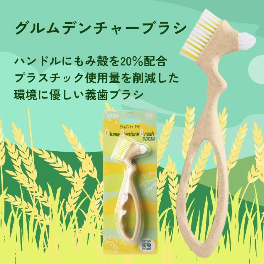 Ciメディカル 義歯ブラシ PDR 環境に優しい グルムデンチャーブラシ 高