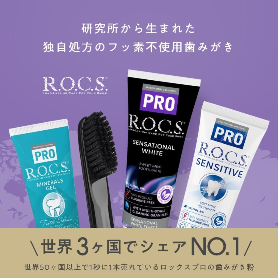 歯磨き粉 ROCS PRO ロックスプロ Kids キッズ 3〜7歳向けラズベリー