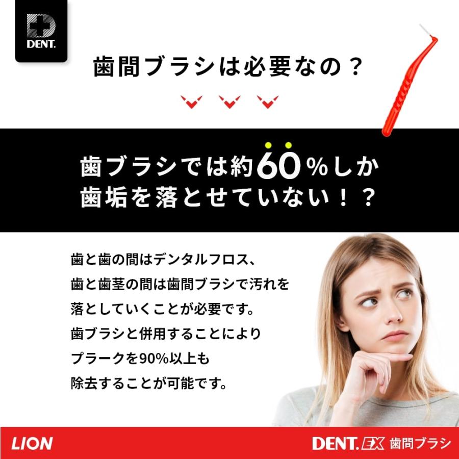 LION（ライオン） 歯間ブラシ デントEX LION DENT.EX 1箱【4本入り