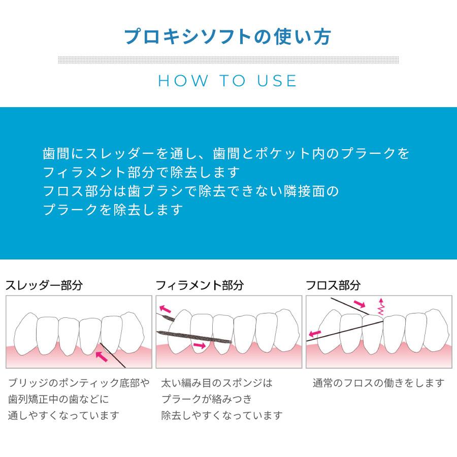 フロス ProxySoft プロキシソフト 3in1 100本入り 1箱 メール便送料