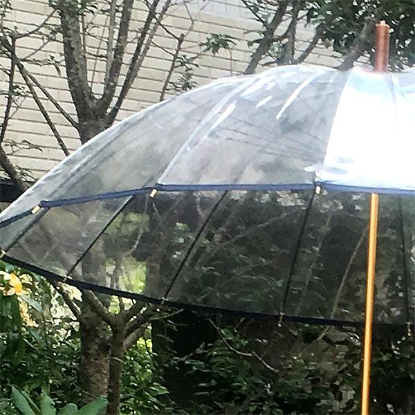 ホワイトローズ ホワイトローズ雨傘 十六夜桜NV 紺 天然木いざよい