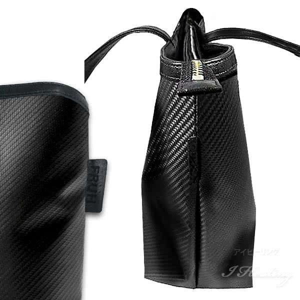 FRUH 高耐久リアルカーボン トートバッグ GL035 メンズ レディース ブラック色 バッグ 鞄 フリュー トート ファスナー付 日本製 正規品｜i-healing｜07