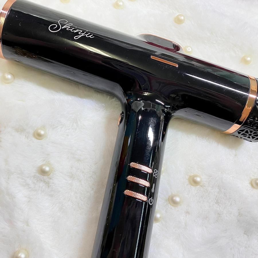 Shinju シンジュ プロ仕様ヘアドライヤー 黒蝶 1200W 軽量310g