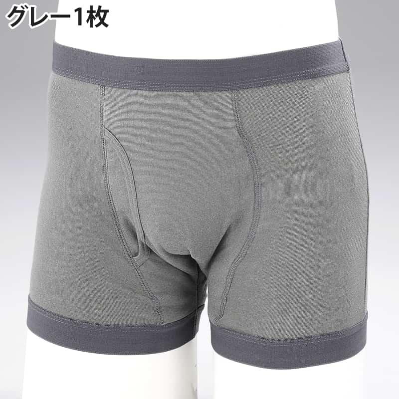 幅広パッド おしりまで安心ニットトランクス3色セット 尿漏れパンツ 失禁パンツ メンズ 男性用 吸水量45cc 3層構造｜i-healing｜09