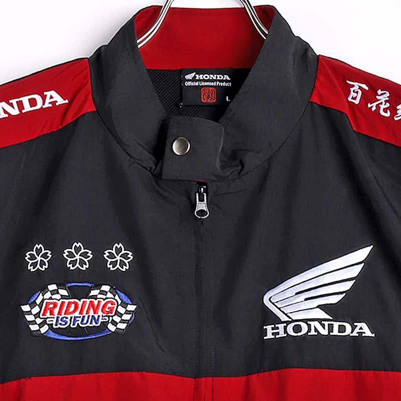 ホンダ（HONDA） HONDA×百花繚乱 レーシングブルゾン ブラック ワイン