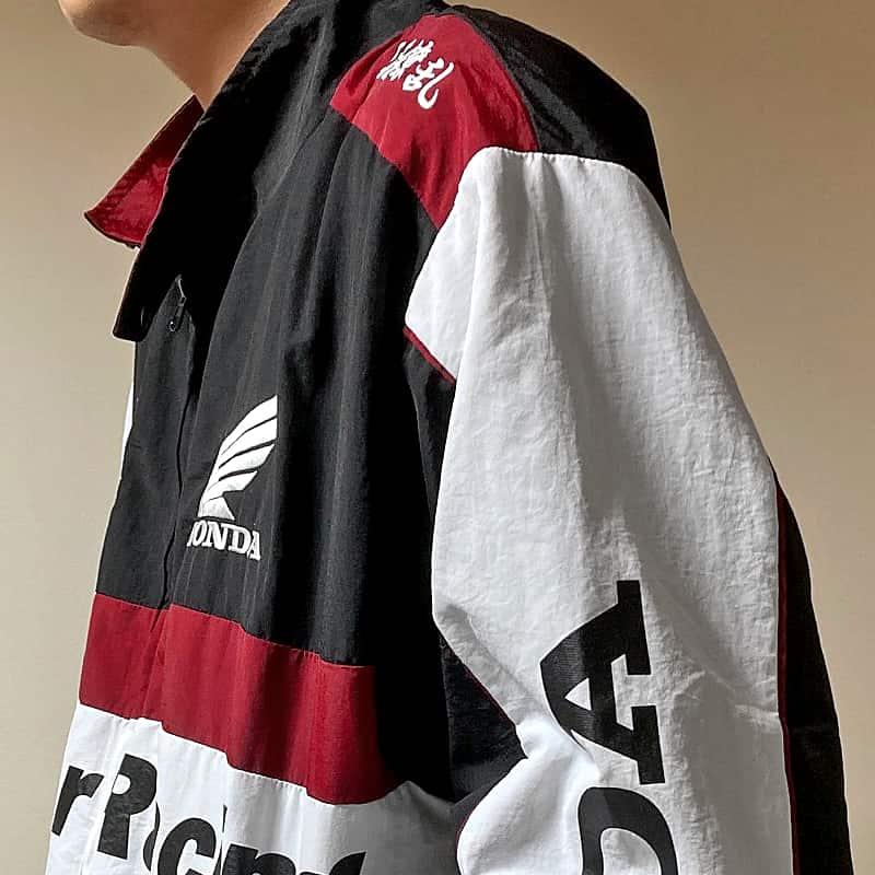 ホンダ（HONDA） HONDA×百花繚乱 レーシングブルゾン ブラック ワイン