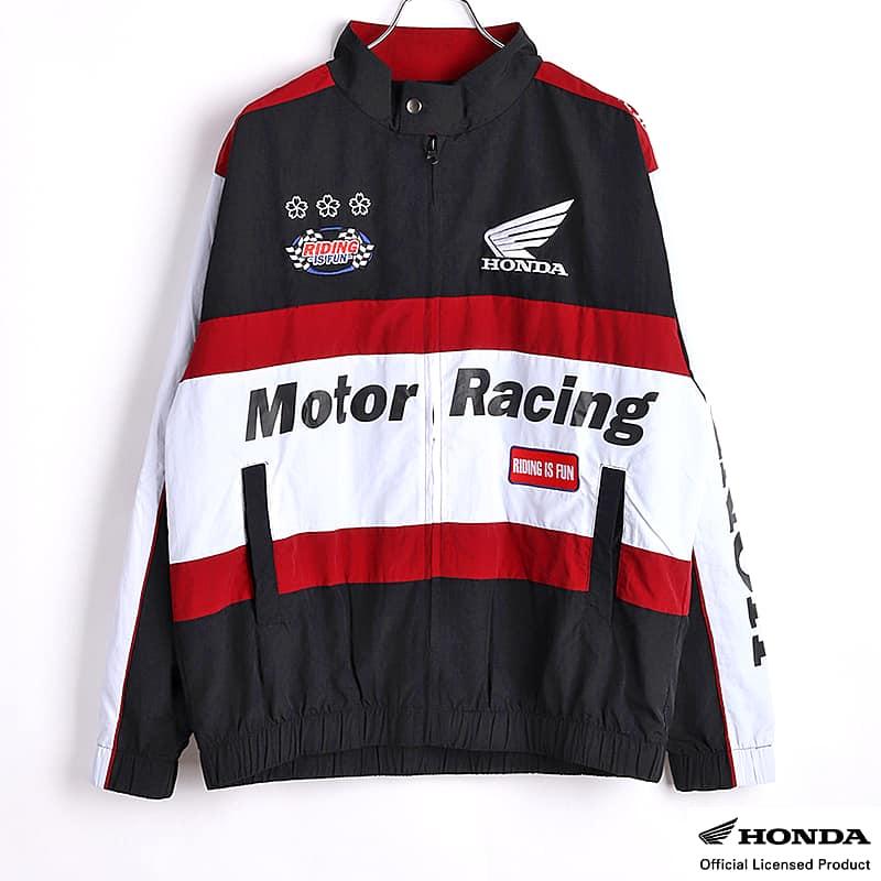 ホンダ（HONDA） HONDA×百花繚乱 レーシングブルゾン ブラック ワイン