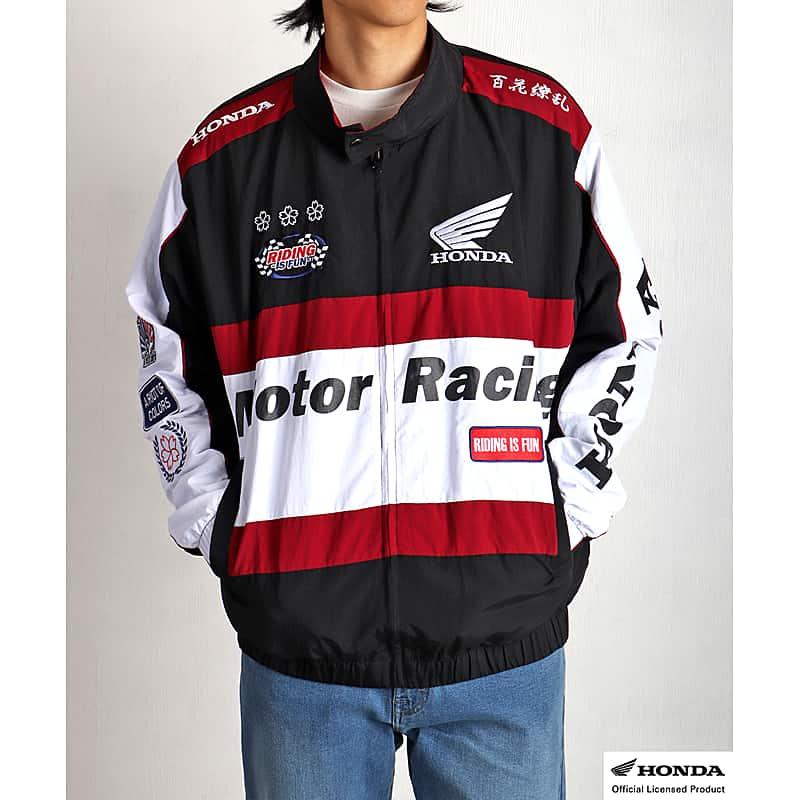 ホンダ（HONDA） HONDA×百花繚乱 レーシングブルゾン ブラック ワイン