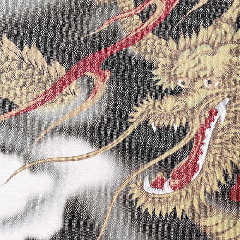 のれん工房 開運 龍のれん 五爪神龍 85×150cm ロング 和風インテリア