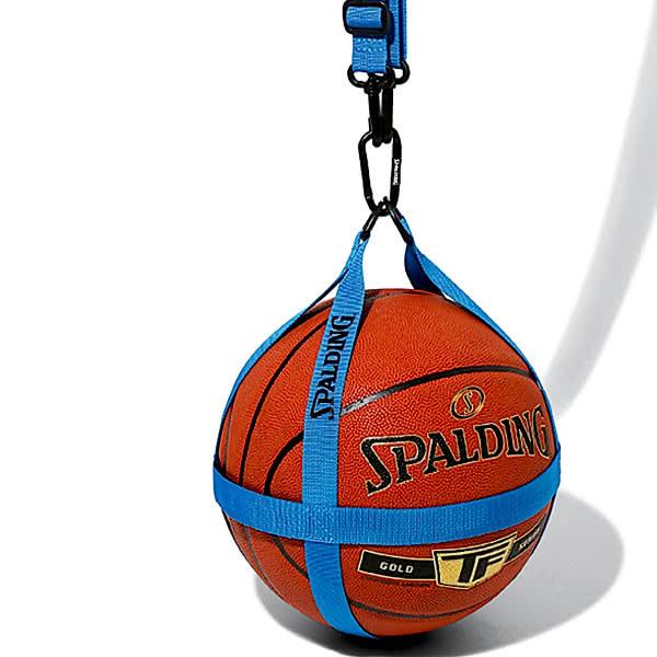バスケットボール収納ハーネス シアン 50-013CY バスケ ハーネスベルト式ボールバッグ スポルディング｜i-healing｜04