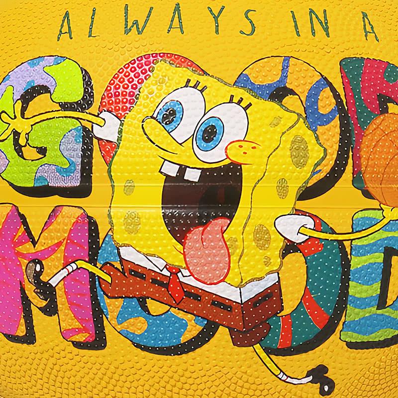 【超レア・限定品】スポンジボブ 24Kゴールドコーティングプレートカード スポルディング バスケットボール 6号球【スポンジ・ボブ グット