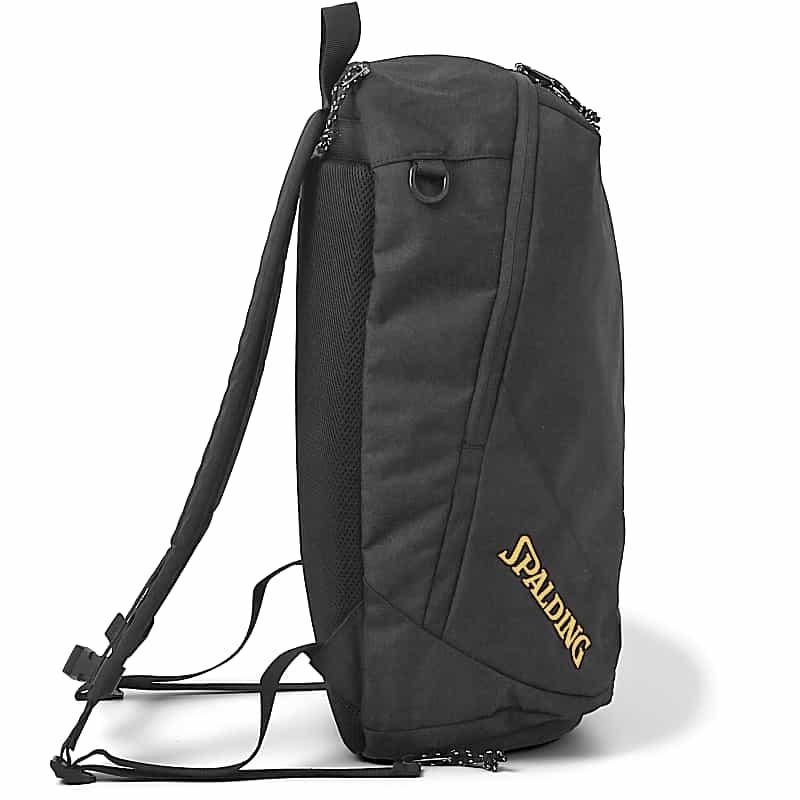 VARSITY ヴァーシティ ブラック×ゴールド 50-022GD 30L バスケットボール バッグ リュック 保冷保温ボトルポケット バスケ スポルディング 23AW 正規品｜i-healing｜08