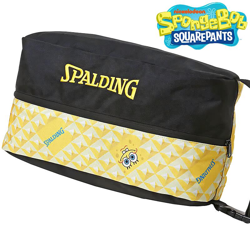 SPALDING スポンジボブ シューズバッグ パターン イエロー 42