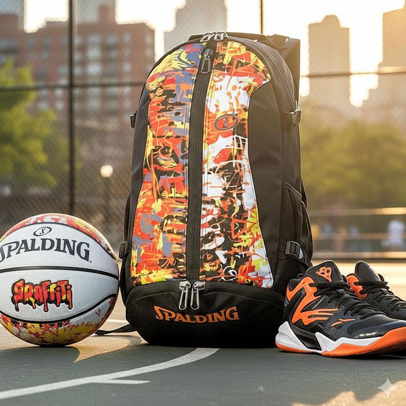 SPALDING（スポルディング） ケイジャー グラフィティ オレンジ×レッド