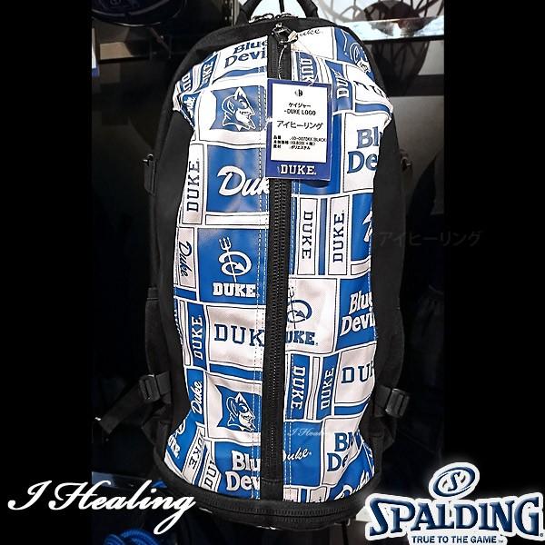 DUKE LOGO ケイジャー ロゴ ブルー バスケットボール用バッグ デューク バックパック リュック スポルディング40007DKB
