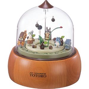 となりのトトロ置き時計 となりのトトロ ジオラマ置時計 松の木の上で