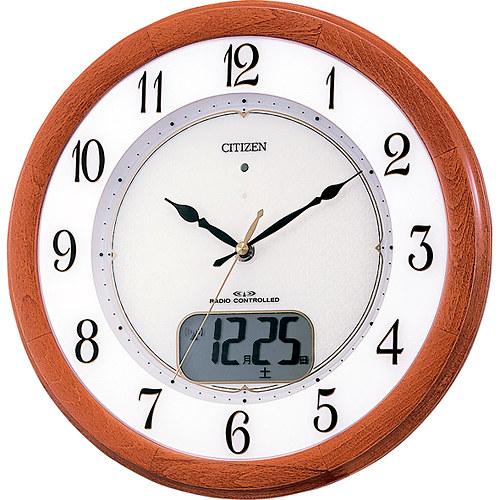 CITIZEN - 逆回転　電波時計　シチズン　ネムリーナ CITIZEN シチズン ネムリーナM613 4FY613-00 電波掛け時計