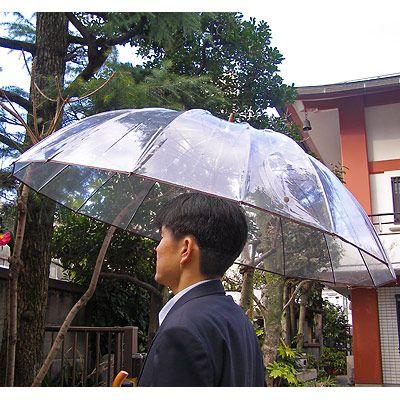 ホワイトローズ 雨傘かてーる16 究極ビニール傘 ホワイトローズ社 長傘