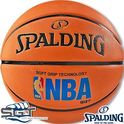 バスケットボール7号 SPALDING NBAロゴマン SGTソフトグリップ ラバー スポルディング83-192Z正規品｜i-healing