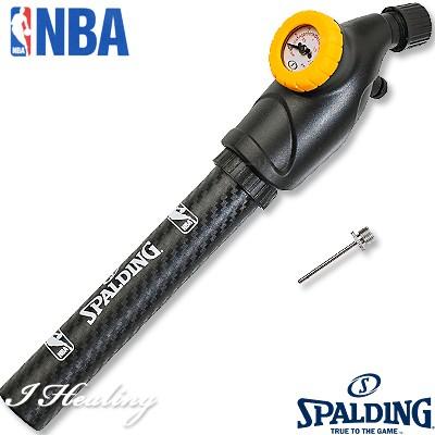 SPALDING NBA 空気圧ゲージ付 バスケットボール空気入れ デュアルアクションポンプ スポルディング8485SCN正規品｜i-healing