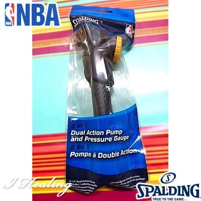 SPALDING NBA 空気圧ゲージ付 バスケットボール空気入れ デュアルアクションポンプ スポルディング8485SCN正規品｜i-healing｜02