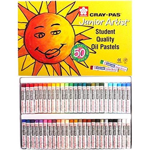 サクラクレパス SAKURA CRAYPAS Junior Artist 50pcs クレパス ジュニア アーティスト オイル パステル