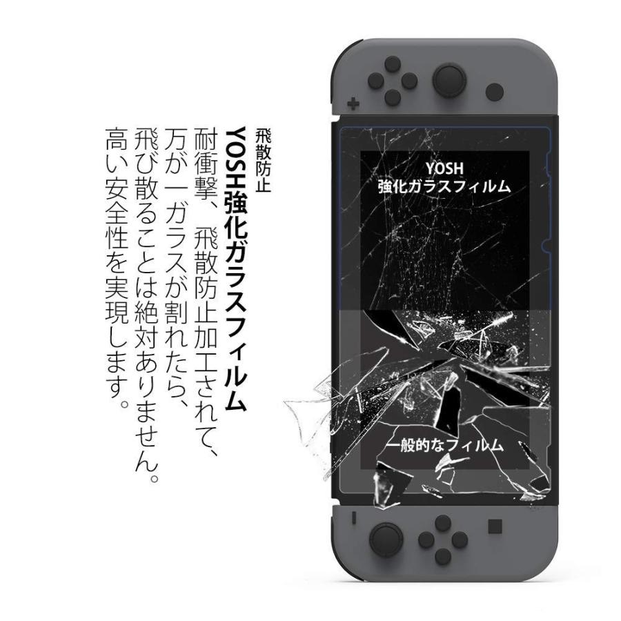 Nintendo Switch 保護フィルム ブルーライト95%カット 硬度9H 高透過率0.26mm 指紋防止 液晶 画面 保護 シート 2枚｜i-labo｜05