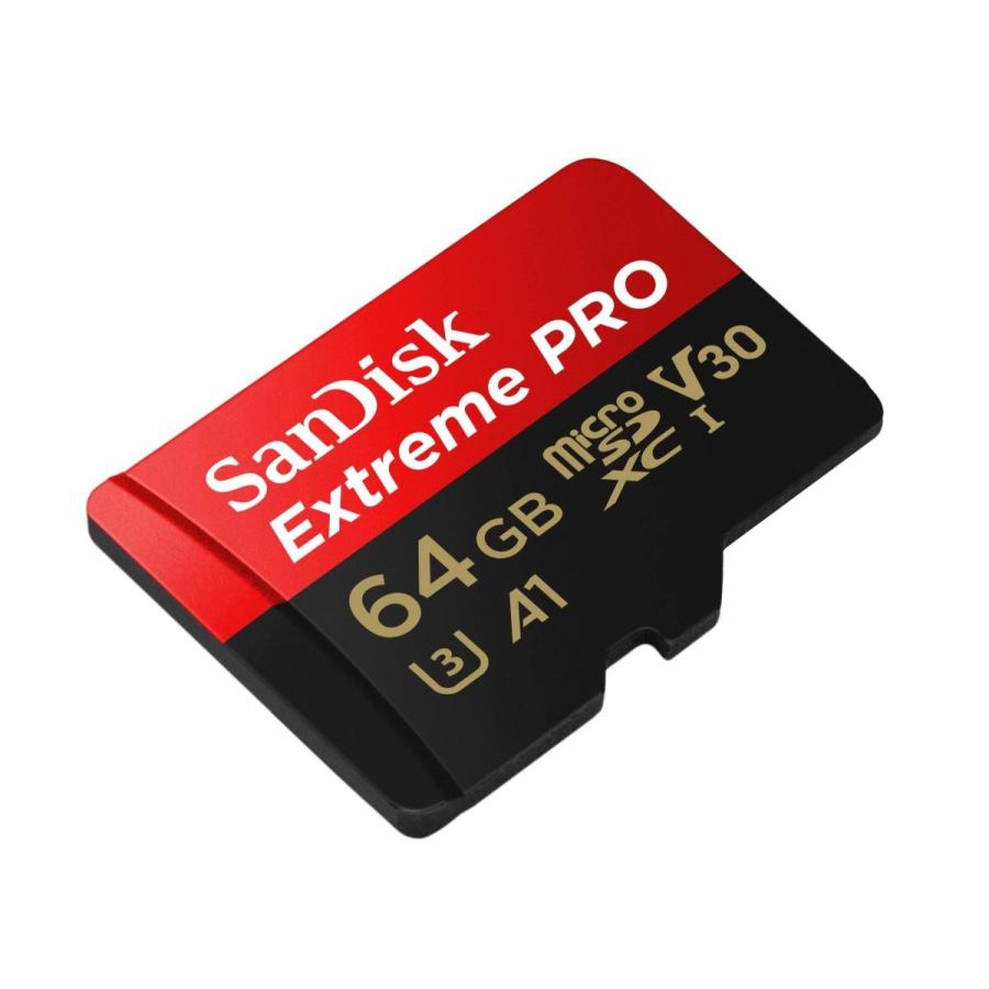 サンディスク ( SANDISK ) 64GB microSD Extreme PRO SDアダプター付き ［海外パッケージ］064G-GN6MA｜i-labo｜03
