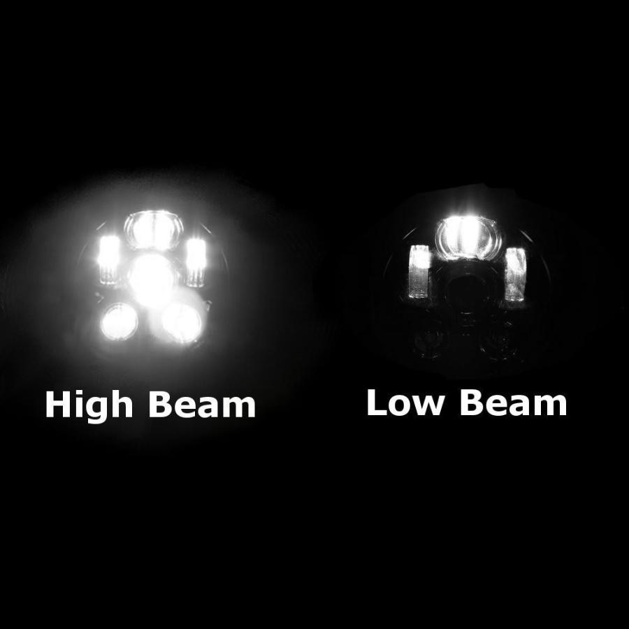 Ranzek 5 3/4 "黒LEDプロジェクションデイメーカーヘッドライト - ジェネレーションIII、ハーレースポーツスター、ダイナその他｜i-labo｜06